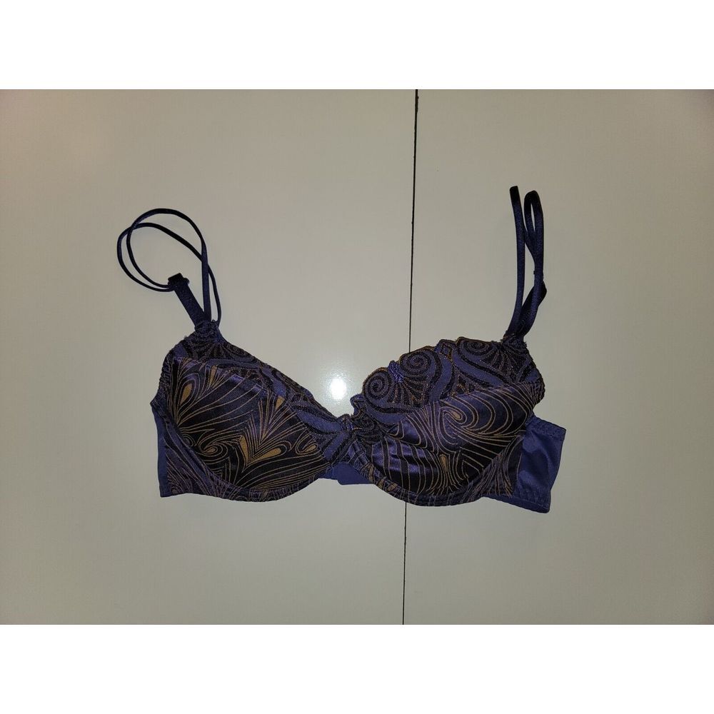 Louisa Bracq Blue‎ Gold 32C Padded Bra